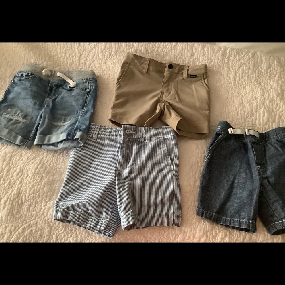 4 Amazing Pair of 2T shorts Including Hurley